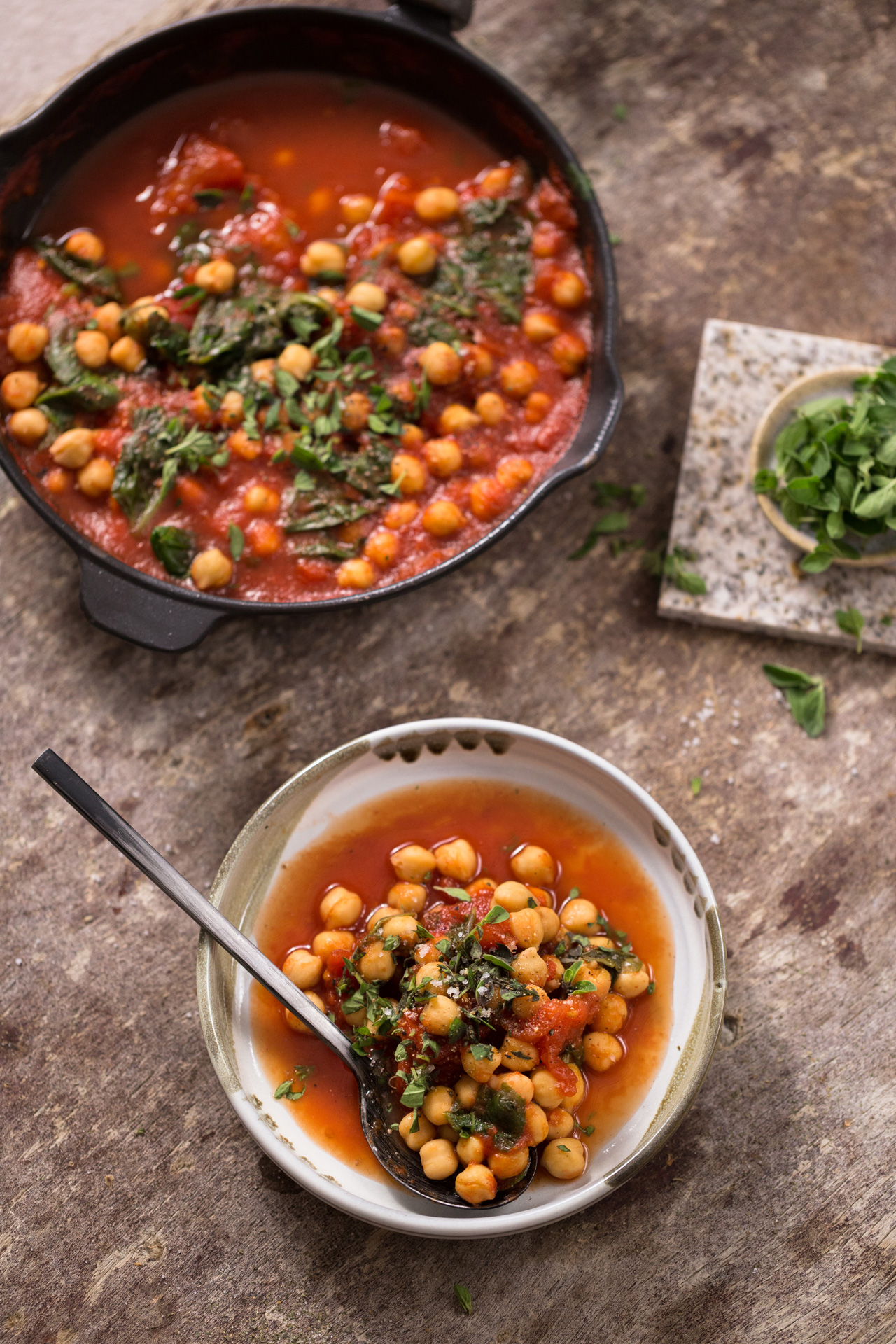 Mediterrane  Kichererbsen-Pfanne