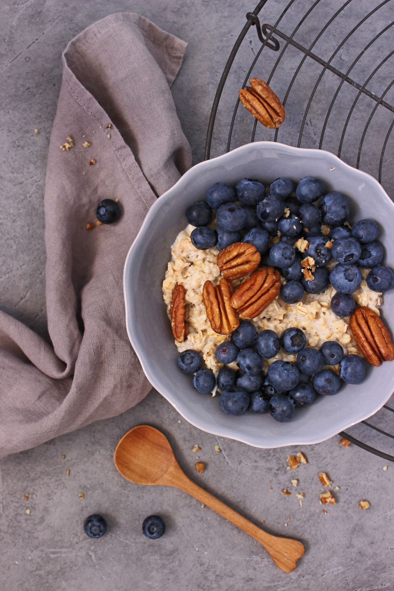 Heidelbeer-Porridge