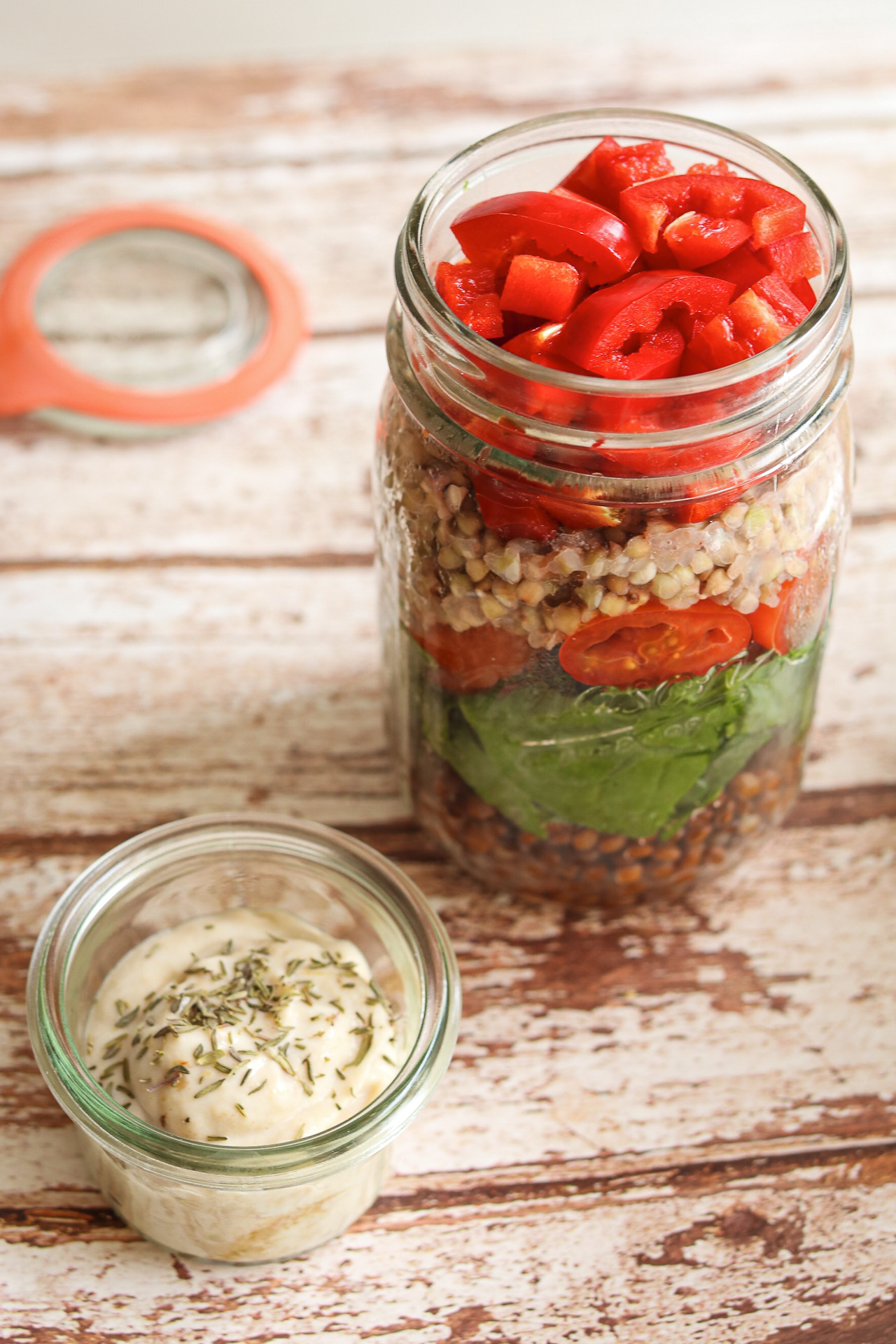 Powersalat im Glas