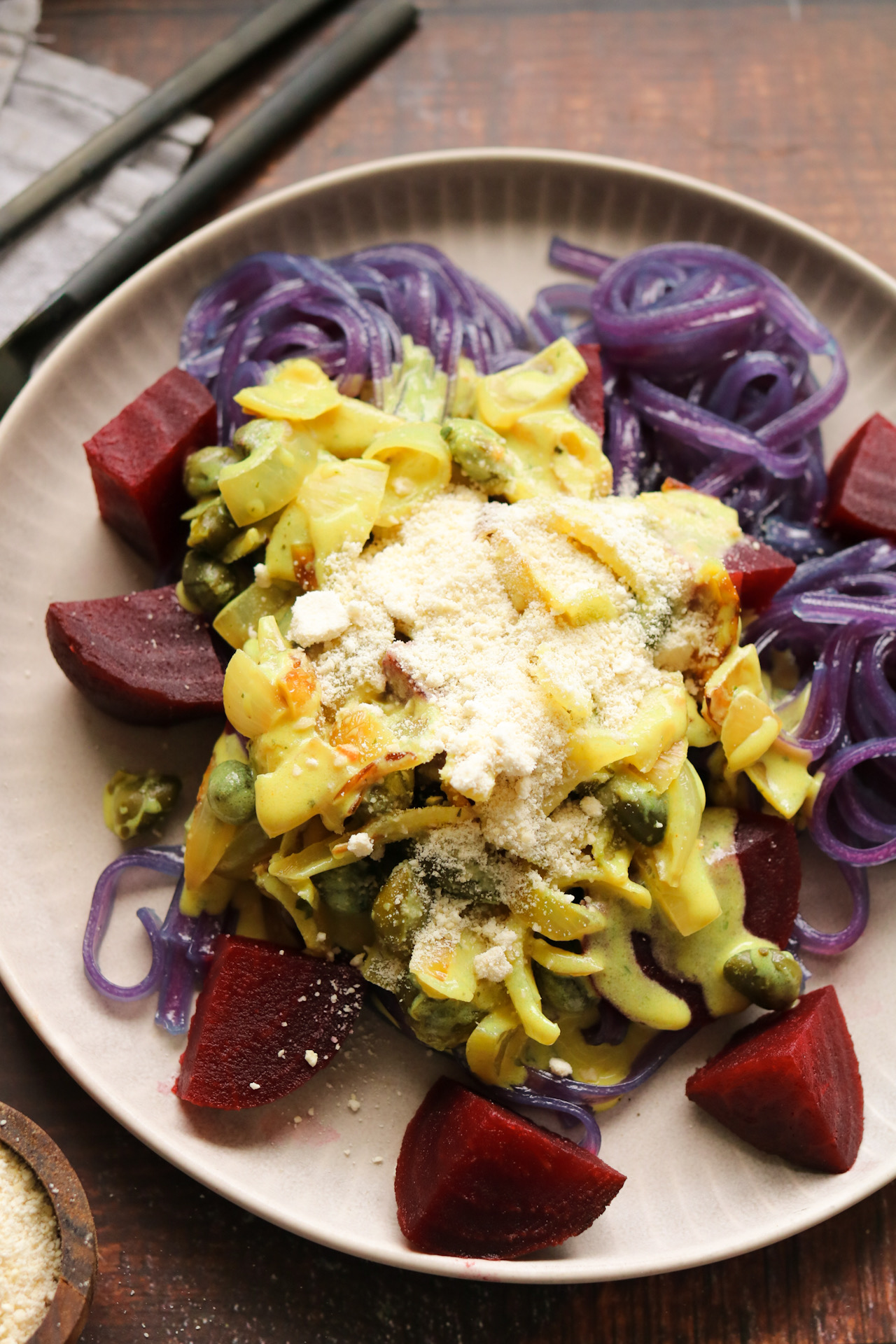 Rot-weiß-grüne Pasta