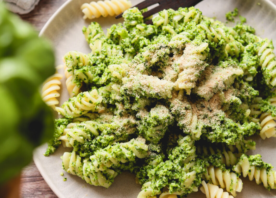 Glutenfreie Fusilli mit Brokkoli-Pesto Glutenfreie Fusilli mit Brokkoli-Pesto