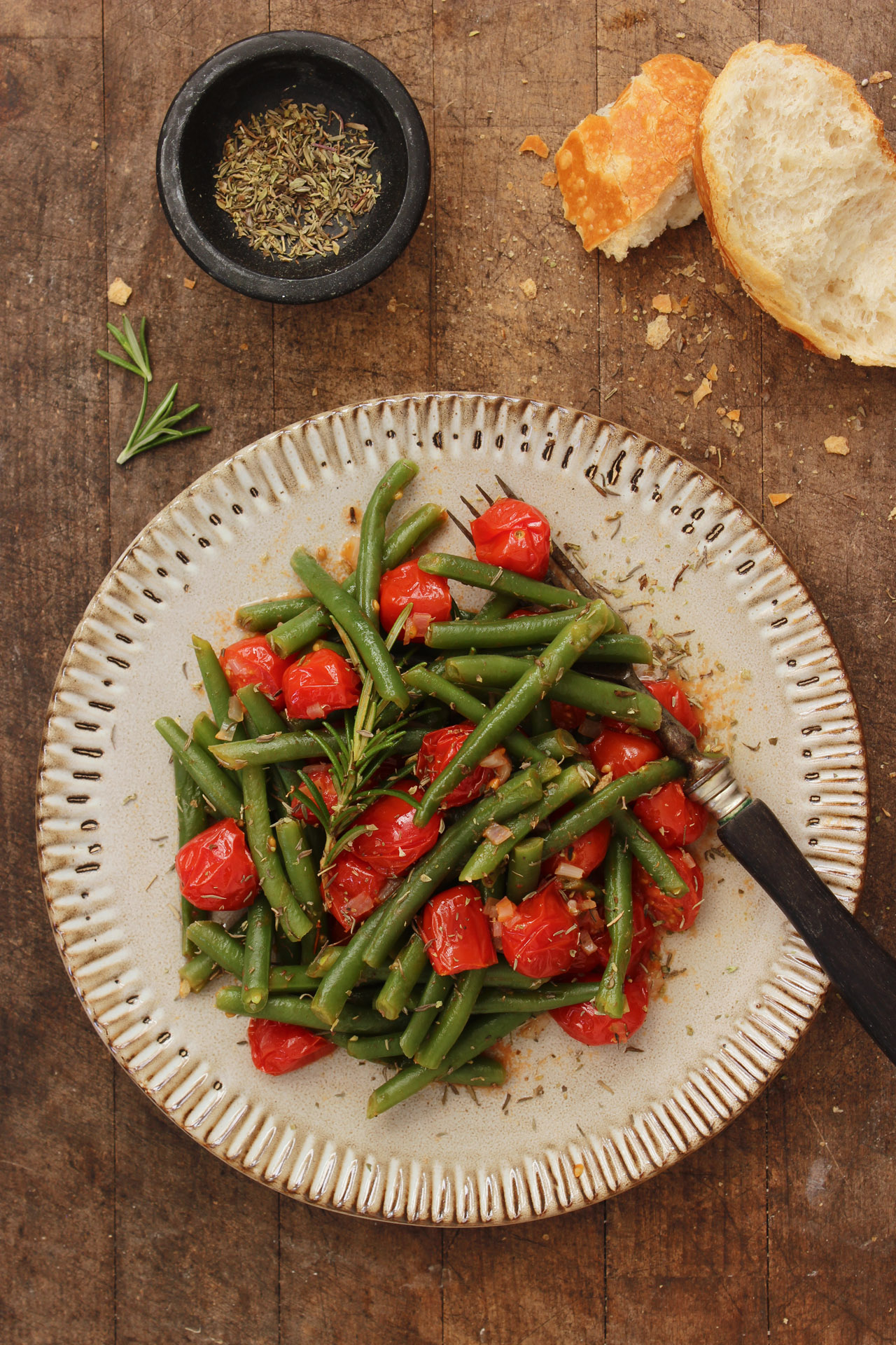 Bohnen-Tomaten-Pfanne