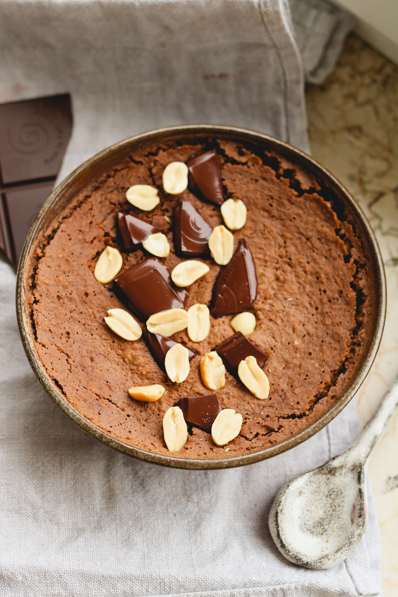 Warme Peanut-Choco-Bowl