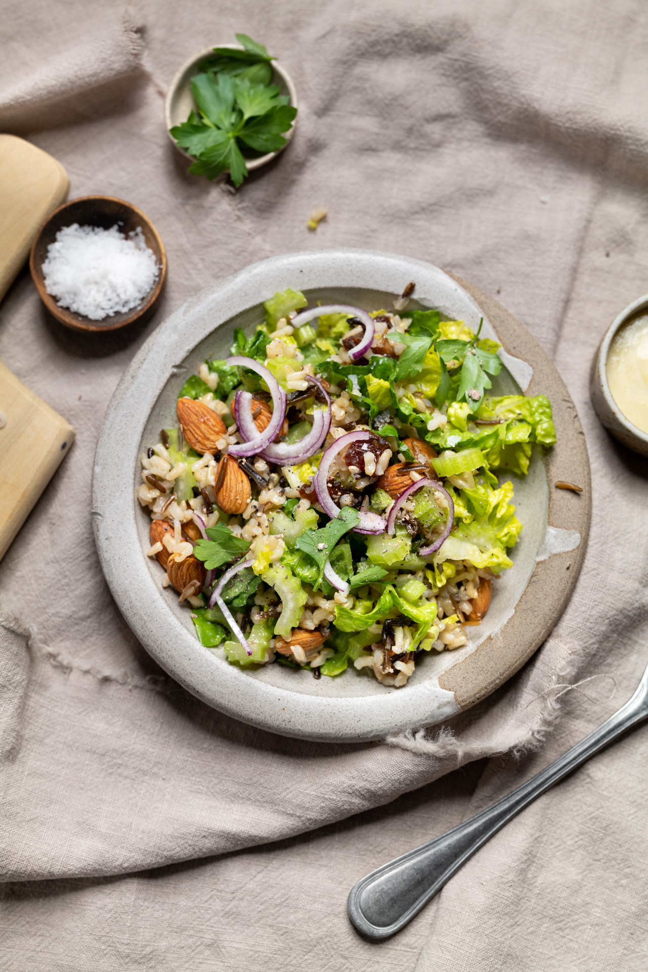 Wildreissalat mit Stangensellerie