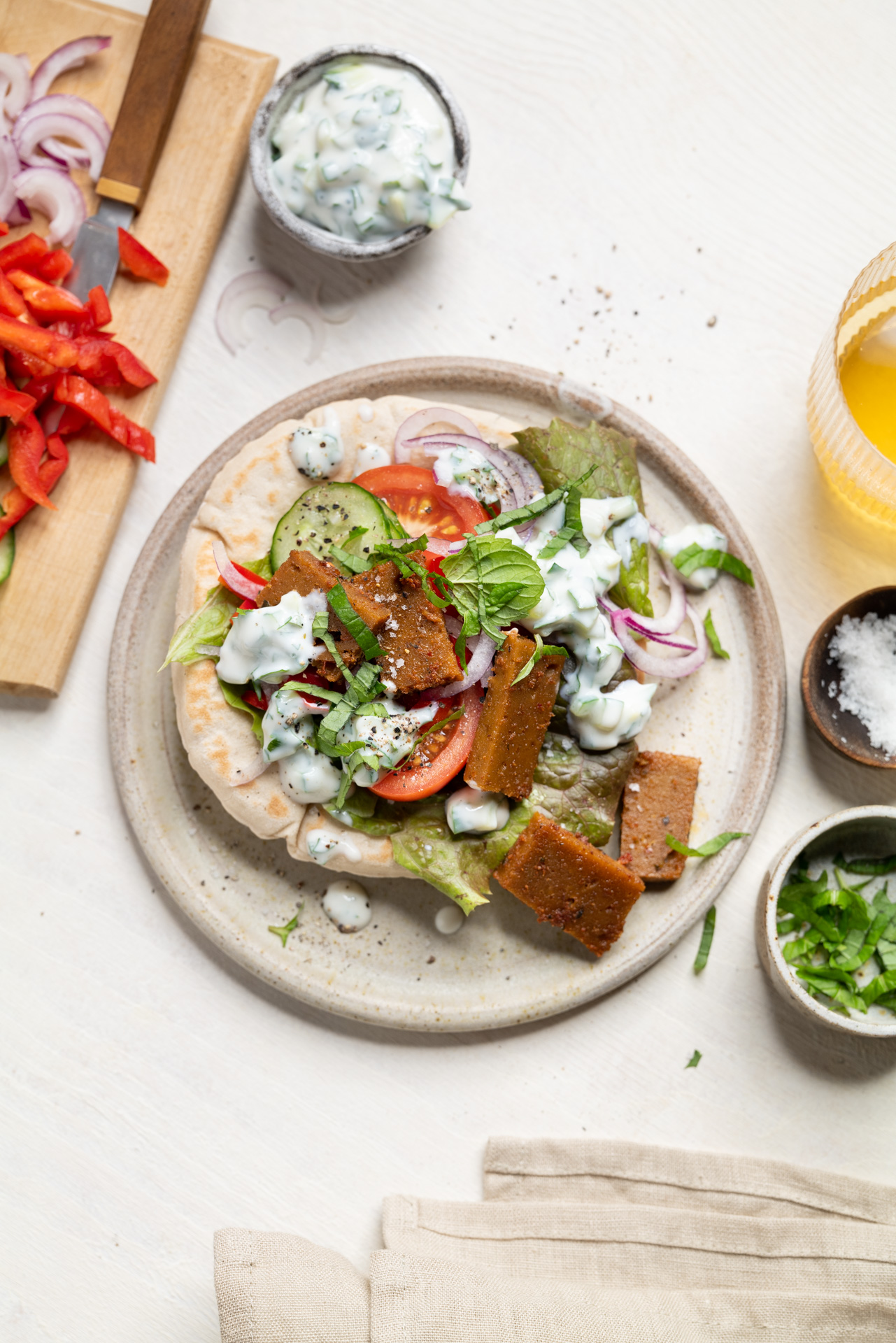 Veganes Seitan-Gyros