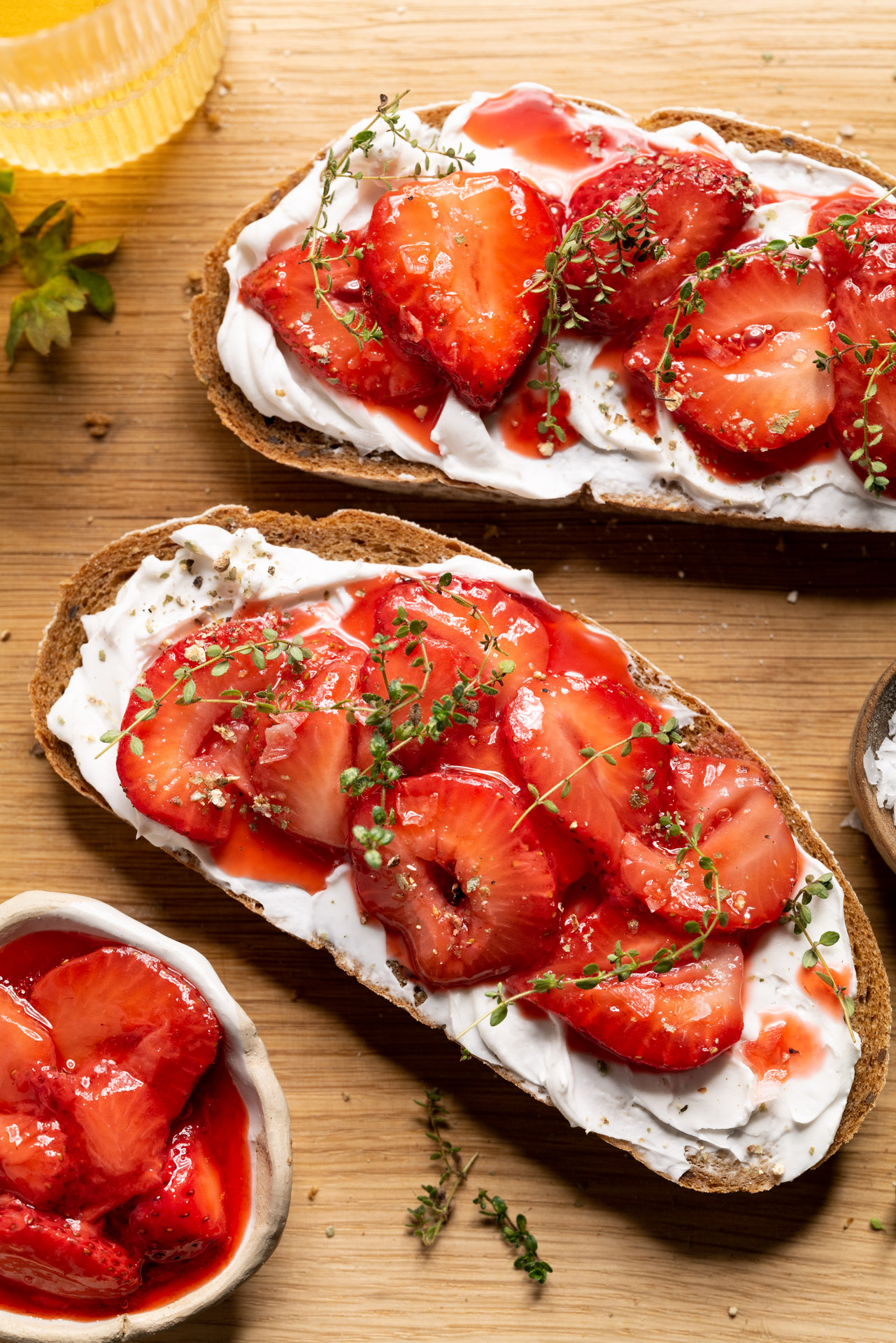 Erdbeere-Ricotta-Toast